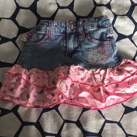 Hello Kitty Bottoms Hello Kitty Jean Skirt Poshmark